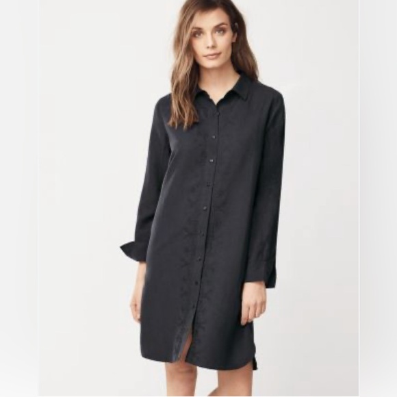 Theory Black Marion Kenly Shirt Dress - Picture 4 of 11